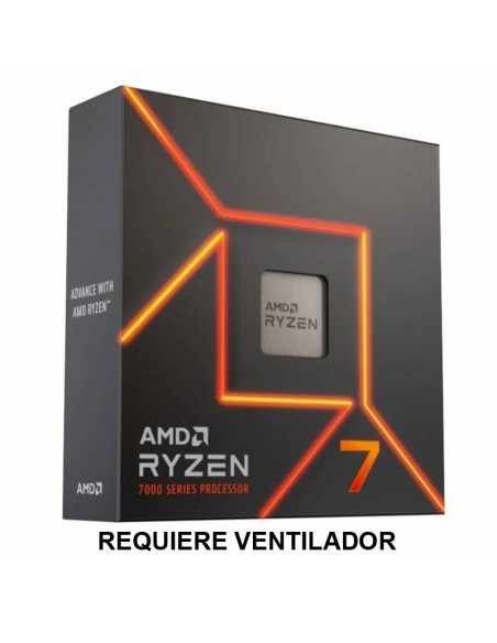 CPU AMD RYZEN 7 S-AM5   7700X  4.5 GHz BOX SIN VENTILADOR PN: 100-100000591WOF EAN: 730143314428    