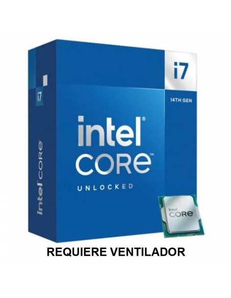 INTEL S-1700 I7-14700K   BOX   3.4GHZ SIN VENTILADOR PN: BX8071514700K EAN: 5032037278485   