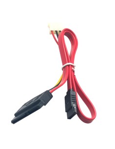 CABLE SATA SLIM LINE +         ALIMENTACION ROJO PN:...