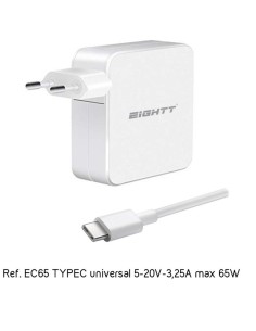 ALIMENTADOR PORT.  65W EIGHTT  ASUS, APPLE, ACER ......