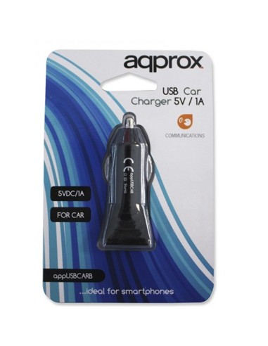CARGADOR  5V COCHE 1X USB 1.0A  NEGRO PN:...