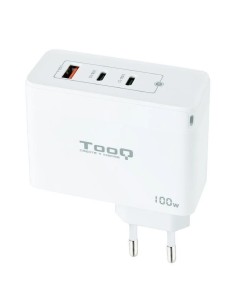 CARGADOR  5V ENCHUFE 2 X USB   TYPE C, USB, 100W BLANCO...
