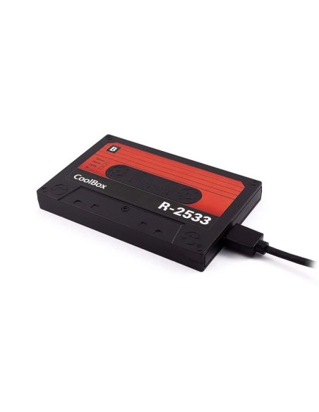 CAJA 2.5" USB 3.0 COOLBOX SLIM CHASE R-2533 SSD y HDD RETRO PN: COO-SCP2533-R EAN: 8436556142048   