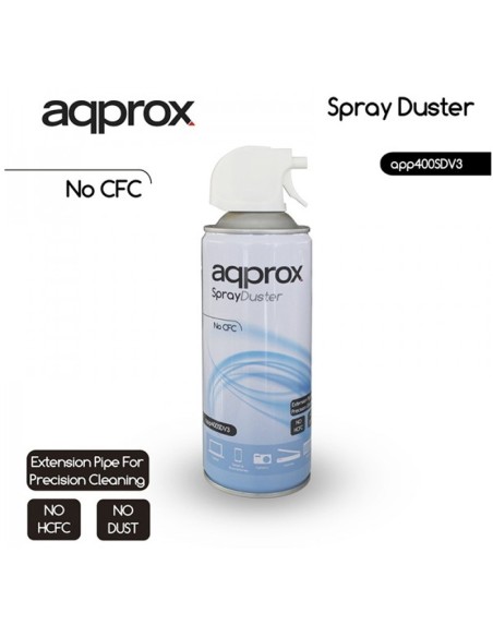 SPRAY AIRE COMPRIMIDO APPROX   400ml PN: APP400SDV3 EAN: 8435099520634   