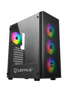 CAJA GAMING ATX MIR100 NEGRA   USB 3.0 ARGB SIN FUENTE...