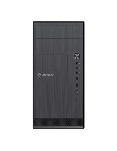 CAJA MICRO ATX UNYKA AERO C12  V2 NEGRA SIN...