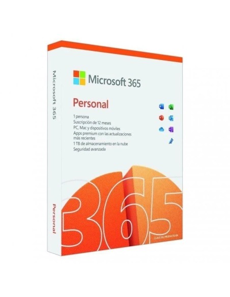OFFICE 365 PERSONAL            1 USUARIO 1 AÑO PN: EP2-32467 EAN: 196388539888    