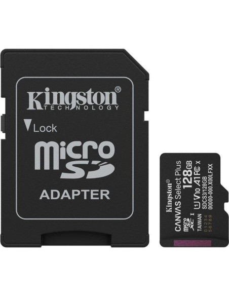 MEMORIA DG 128GB KINGSTON 150  MB/S CON ADAPTADOR PN: SDCS3/128GB EAN: 740617348453    