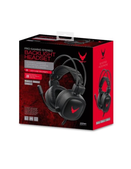 AURI + MIC 3.5MM/USB OMEGA     VARR GAMING NEGRO PN: VH6020B EAN: 5907595455442   