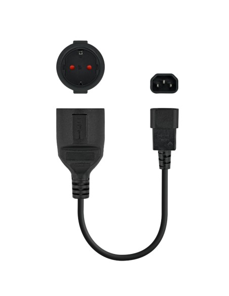 CABLE ADAPT. C14/M A CEE7/H    16A 25CM PN: 10.22.0901 EAN: 8433281009615   