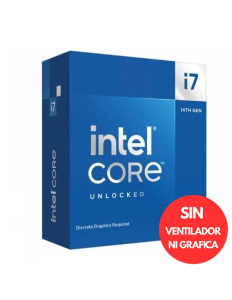 INTEL S-1700 I7-14700KF  BOX   3.4GHZ SIN VENTILADOR PN: BX8071514700KF EAN: 5032037278508   